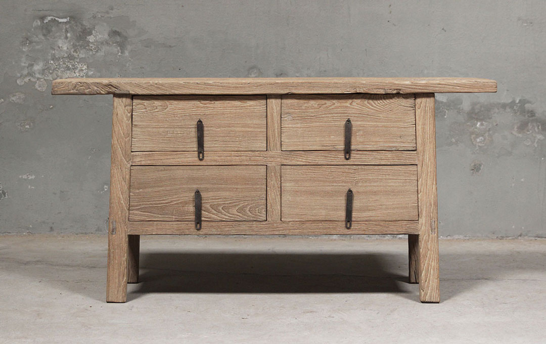 L429, Side table with 4 drawers