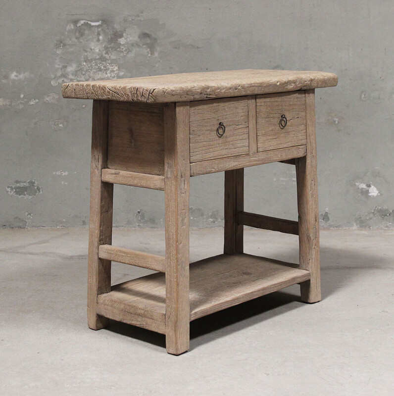 L435, Side table with 2 drawers 