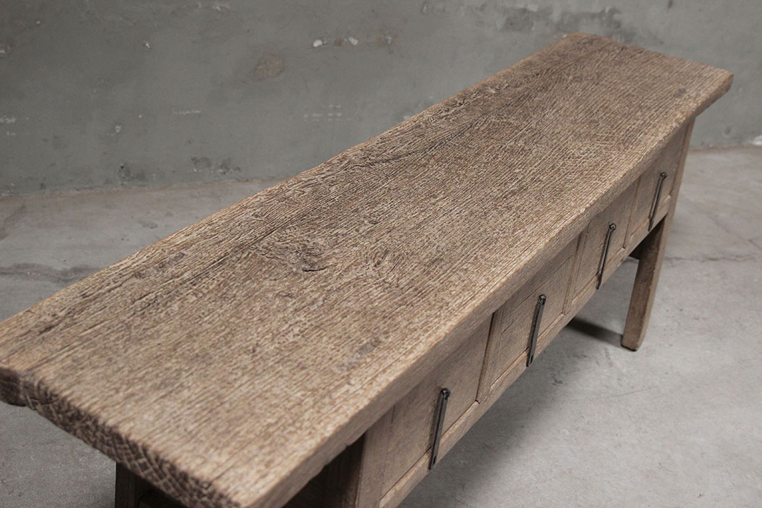 L436, Side table with 4 drawers