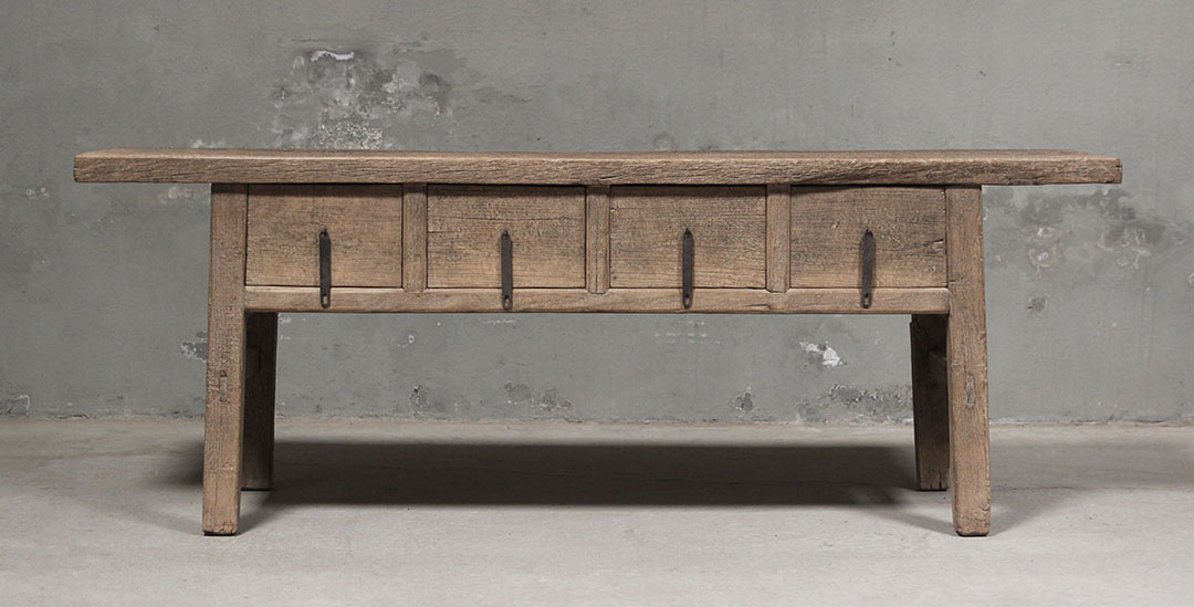 L436, Side table with 4 drawers