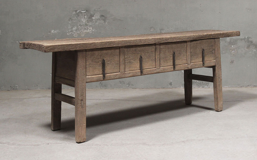 L436, Side table with 4 drawers