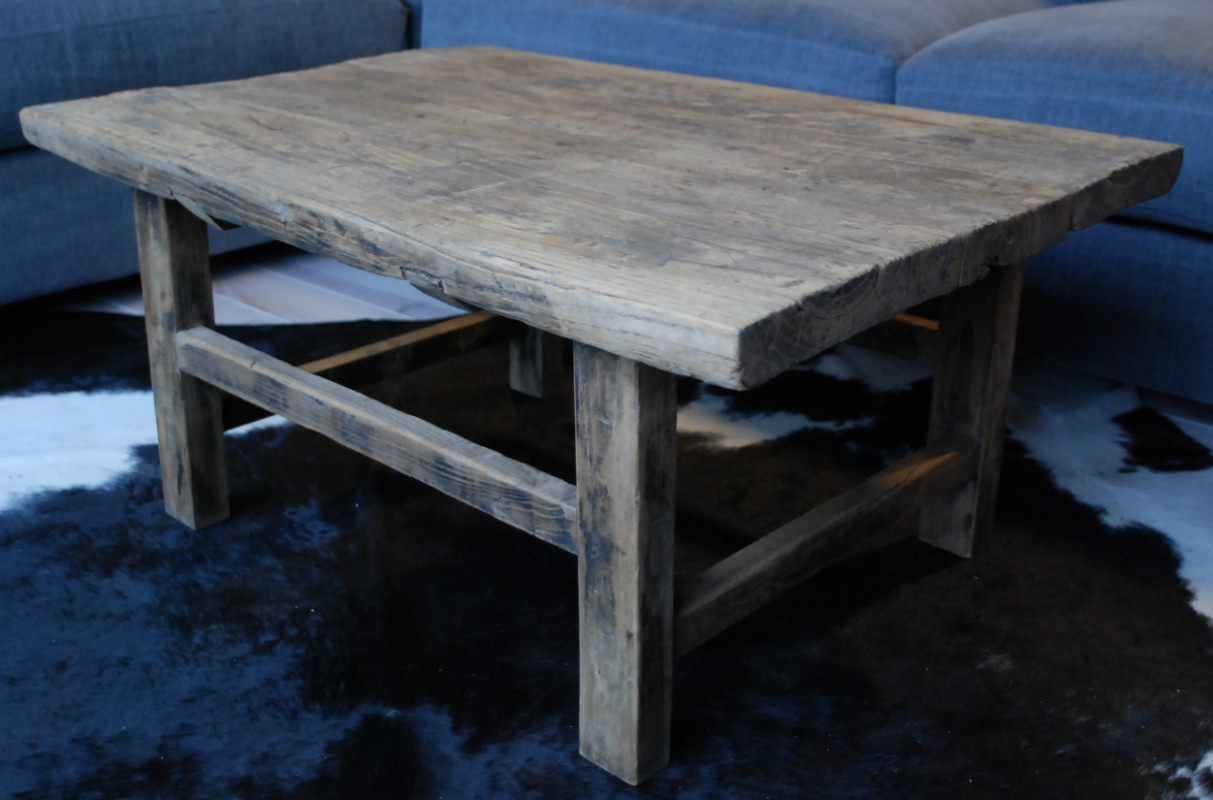 aanpassen Auckland Vertellen Salontafel gemaakt van oud hout Mooi landelijke salontafel met ee - Kleine  tafels, bijzettafels en salontafels - Antieke tafels, tafels van oud hout.  landelijke tafels. - De Jong Interieur