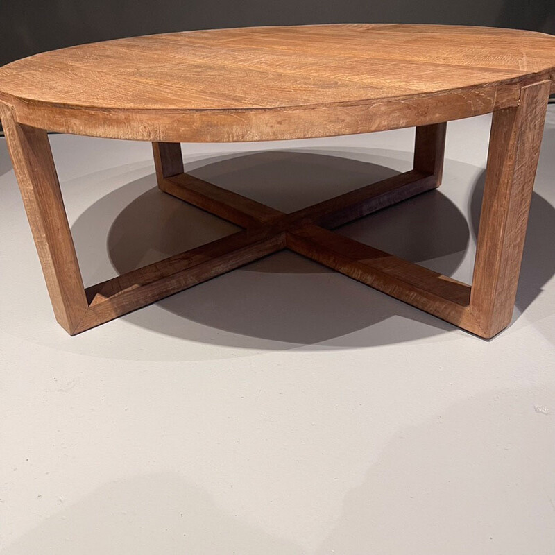 ST 200, Round coffee table - Kleine tafels, en salontafels - Antieke tafels, van oud hout. landelijke tafels. De Interieur