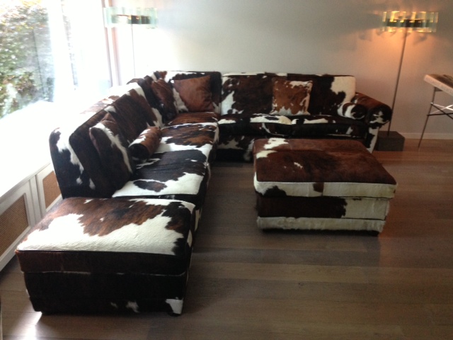 Design Sofa Cowhide Couches Seats